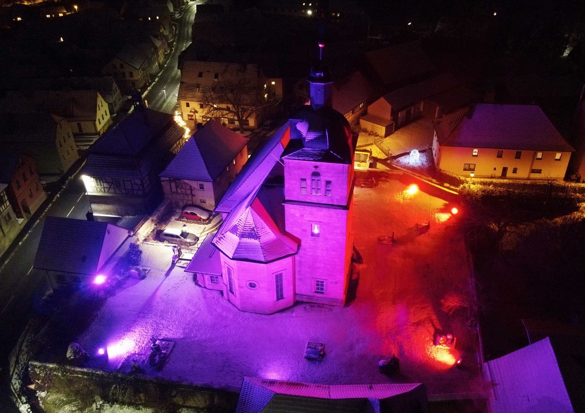 St. Michael Lichtinstallation