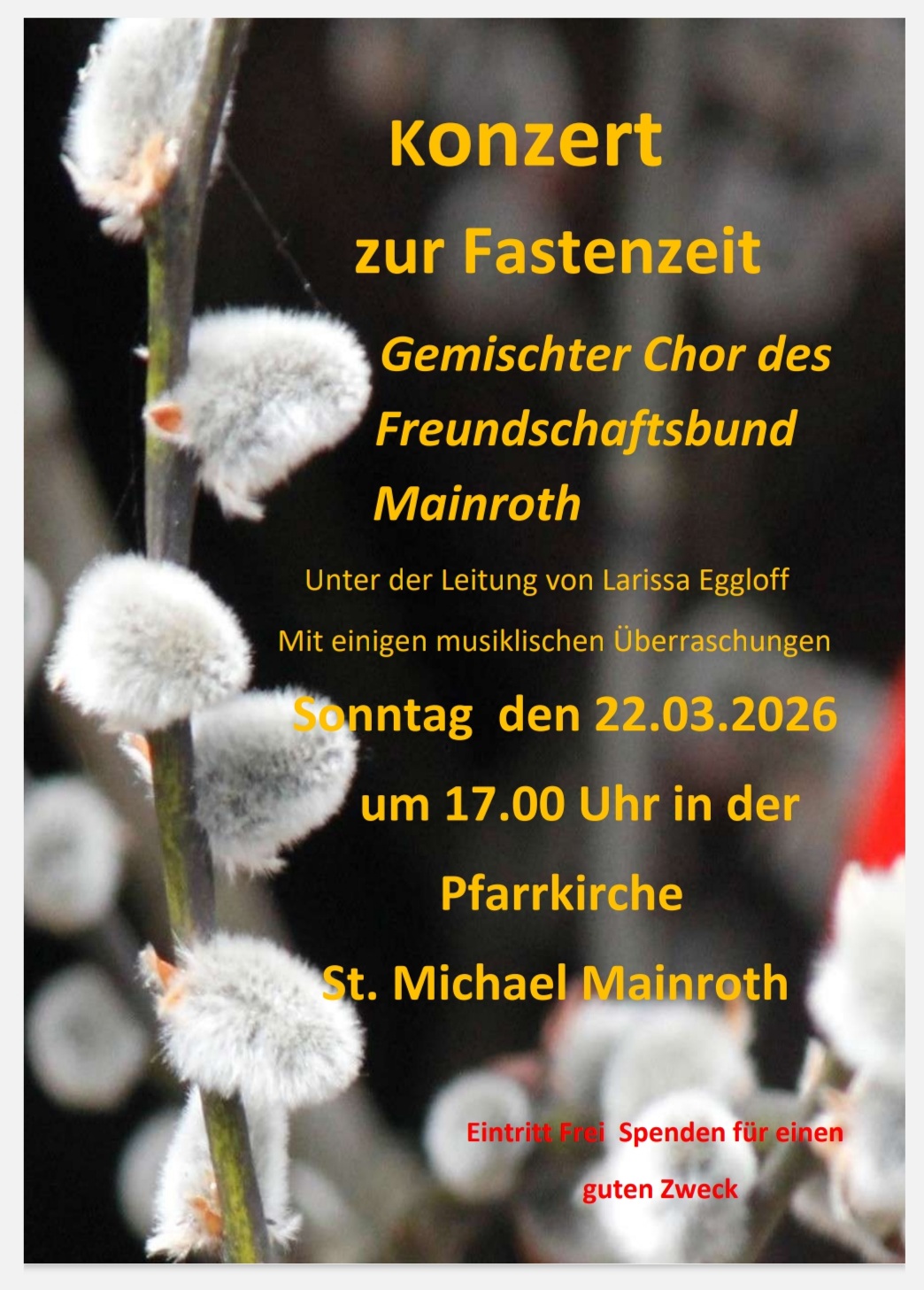 Flyer Konzert zur Fastenzeit
