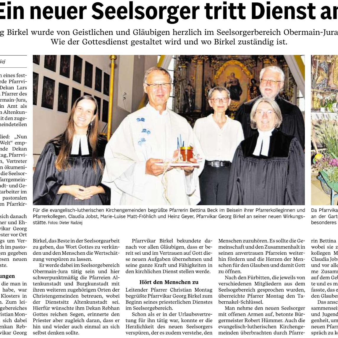 Ein neuer Seelsorger tritt den Dienst an