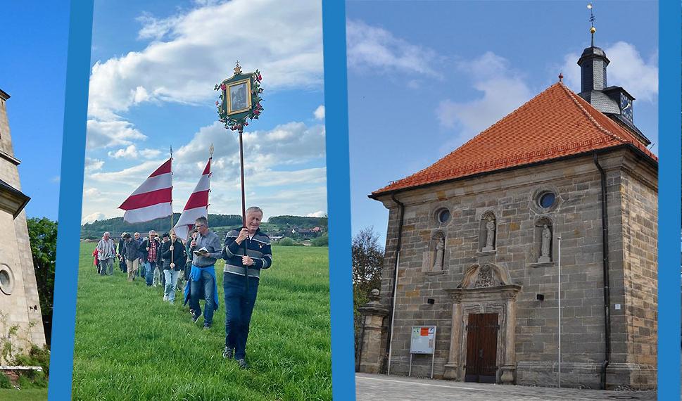 Slider-Fotowand mit Bildern aus dem Kirchenleben in Mainroth