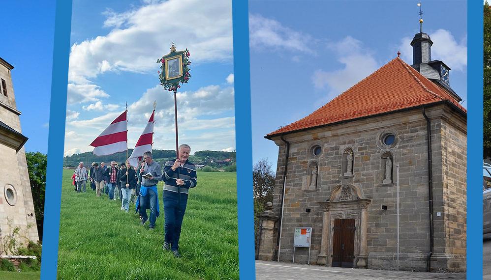 Slider-Fotowand mit Bildern aus dem Kirchenleben in Mainroth